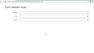 032 Bootstrap Form Validation Styles