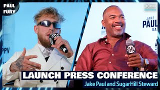 Jake Paul v Tommy Fury Opening Press Conference: War Of Words In Las Vegas