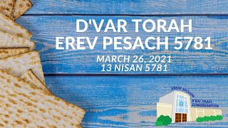 Every Journey Takes Time: Erev Pesach 5781