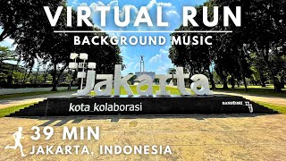 Virtual Running Video For Treadmill With Music in #Jakarta #Indonesia #virtualrunningtv #virtualrun