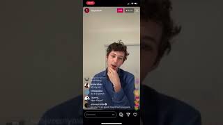 Troye Sivan on Instagram live