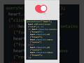Toggle Button Html Css & JavaScript #coding  #frontend #javascript #html #css