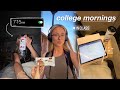 college morning routine (for a couple days)