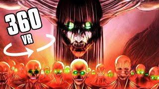 VR 360° Can YOU SURVIVE The Rumbling!? | Attack on Titan S4