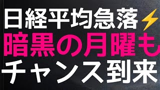 2024/9/8【日経平均先物】金曜ナイトは急落⚡ピンチのあとにチャンスあり!?サポートライン要チェック✅来週相場展望📊