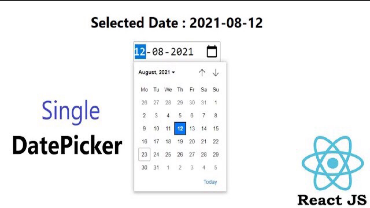 React date picker. Datepicker.