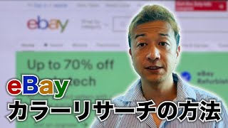 【eBay輸出】Terapeakのカラーリサーチで先入観なしの商品リサーチしてみよう！