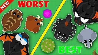 MOPE.IO / BEST VS WORSE ANIMALS TO CHOOSE IN MOPE.IO! / NEW MOPE.IO ANIMAL STRADEGY TIPS \u0026 GAMEPLAY!