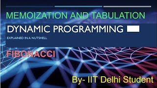 Dynamic Programming Tutorial | Memoization (2019)