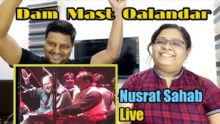 Dam Mast Qalandar - Ustad Nusrat Fateh Ali Khan | Shahbaz Qalandar (Lal Meri Pat Rakhio) | REACTION