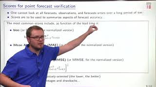 Module 8: Verification of deterministic forecasts