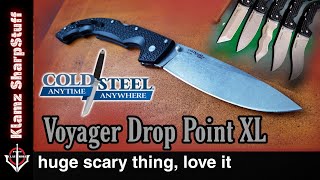 Cold Steel Voyager Drop Point XL, a nasty big slicey blade