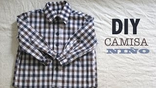 DIY Costura de camisa para bebe niño (patrón gratuito incluido)