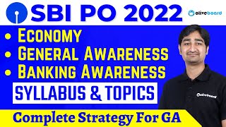 SBI PO Syllabus 2022 | Economy, General Awareness & Banking Awareness | Syllabus & Topics