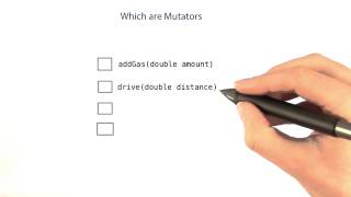 Which Are Mutators? - Intro to Java Programming