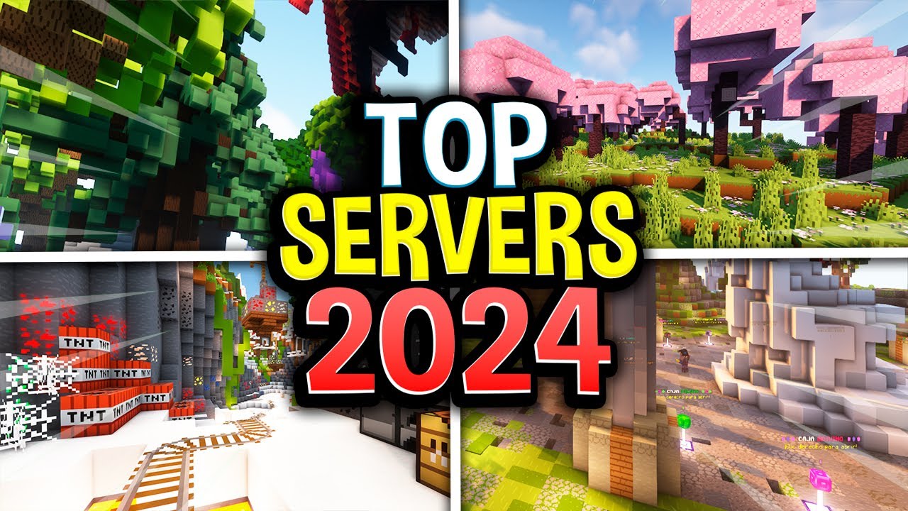 🏆 TOP 4 Mejores SERVIDORES Para Minecraft 1.20.51 - Java Y Bedrock 2024 ...