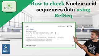 How to check Nucleic Acid sequences data using RefSeq #nucleicacids #bioinformatics #refseq