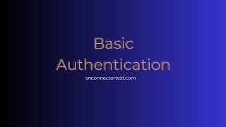 Add basic authentication credential #servicenow