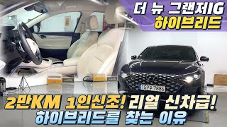 22년식 더 뉴 그랜저IG 하이브리드! 리얼 신차급 차량, 감가율 실화...?