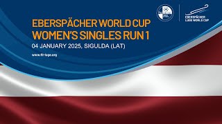 🔴 RELIVE 🇱🇻 Women's Singles Run 1 | EBERSPÄCHER Luge World Cup   SIGULDA, LATVIA