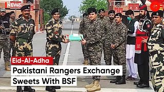 Pakistani Rangers Exchange Sweets With Border Security Force On The Occasion Of Eid-Al-Adha