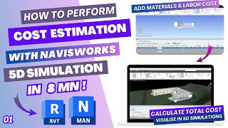 Cost Estimation tutorial using Navisworks Manage 2023 | Timeliner tool | in 8mn
