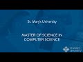 Master of Science in Computer Science - St. Mary's University