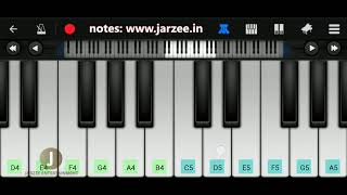 Tum Hi Aana (Marjaavaan), Jubin Nautiyal | Easy Mobile Perfect Piano Tutorial