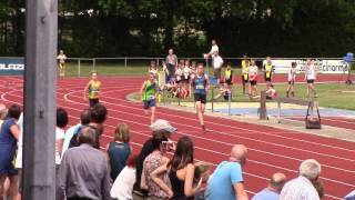 2017 06 03 Tessenderlo, 100m met Evrard Benjamin en Milloen Sander