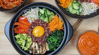 RECETTE DE BIBIMBAP DOLSOT - PLAT CORÉEN- HOP DANS LE WOK!