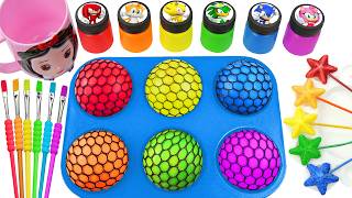 Satisfying Video l How I Make Cutting Rainbow Lollipop Crazy Slimes Sprunki & Mixing Water ASMR
