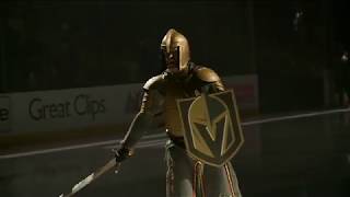 Epic Golden Knights pre-game fires up fans before Game 3