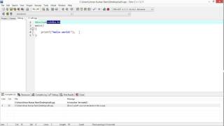 C programming tutorial - 4. Hello world! and statement