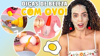 3 DIYs da BELEZA USANDO OVO | Paula Stephânia