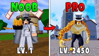 Leopard Noob to Pro Level 1 to Max Level 2450 in Blox Fruits!