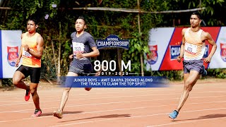 RFYS Athletics National Championship 2019-20 | Junior Boys 800M | Amit Dahiya lights up the Finals