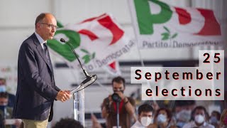 Enrico Letta's PD (Partito Democratico or Democratic Party) at the #25septemberelections