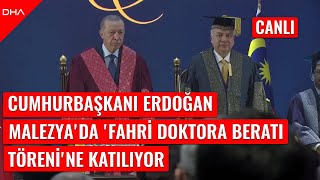 #CANLI I Cumhurbaşkanı Erdoğan, Malezya'da \