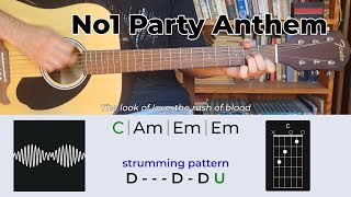 No. 1 Party Anthem - Arctic Monkeys Guitar Tutorial Lesson (Chords, Cover)