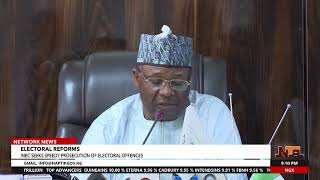 INEC Chairman Renews Call For Creation Of Electoral Offences Tribunal | NTA