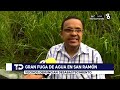 reportan gran fuga de agua en san ramón de alajuela