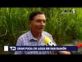 reportan gran fuga de agua en san ramón de alajuela