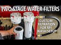 Custom 2 Stage Water Filtration for Car Washing | Testing Flow | GXWH04F