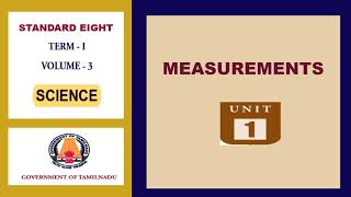 Measurements - Part 1 - Eighth standard  - Explained in tamil - அளவீட்டியல் - Term 1- English Medium