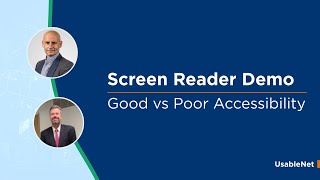 Screen Reader Demo Good vs Poor Accessibility