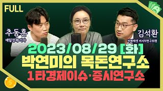 [목돈연구소] 헝다, 거래 재개.. 장중 87% 폭락 / 미중 수출규제 실무그룹 구성 합의 / '신중하게' 파월 발언 금리 인하 신호? 外 230829(화)