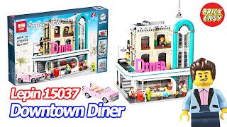 LEGO Downtown Diner | Lepin 15037 | Unofficial lego BRICK EASY