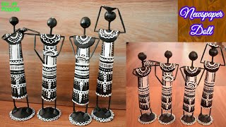 Newspaper Doll Making | South African Doll | Best Out of Waste | Paper doll | DIY | artmypassion