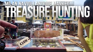 Treasure Hunting at Milan Navigli Antique Market