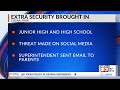 school security heightened after social media threat